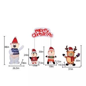 BRAND NEW 4pc Pop Up Animals Lighted Yard Holiday Scene Indoor/Outdoor